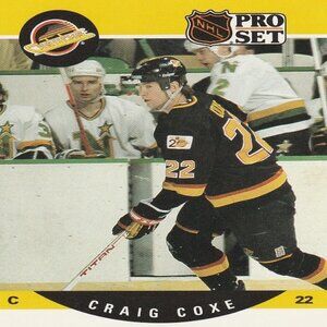 Craig Coxe - 1990 Pro Set Hockey Card